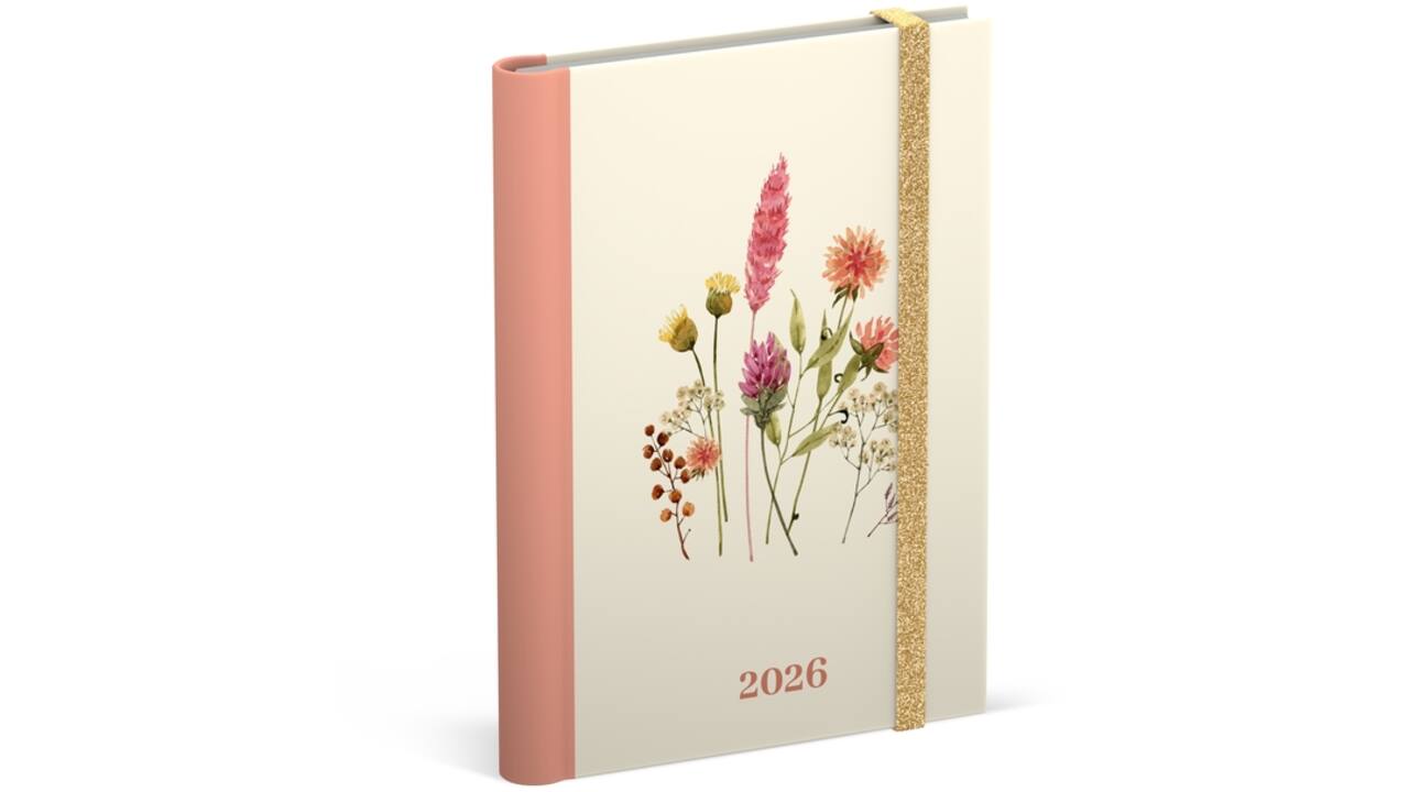 Agenda 2026 Lannoo 120x160 Flowers bouquet 7dagen/2pagina's wit