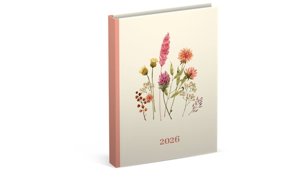 Agenda 2026 Lannoo pocket Flowers Bouquet 7dagen/2pagina's wit