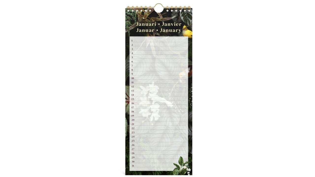 Verjaardagskalender Lannoo 130x325 Botanic