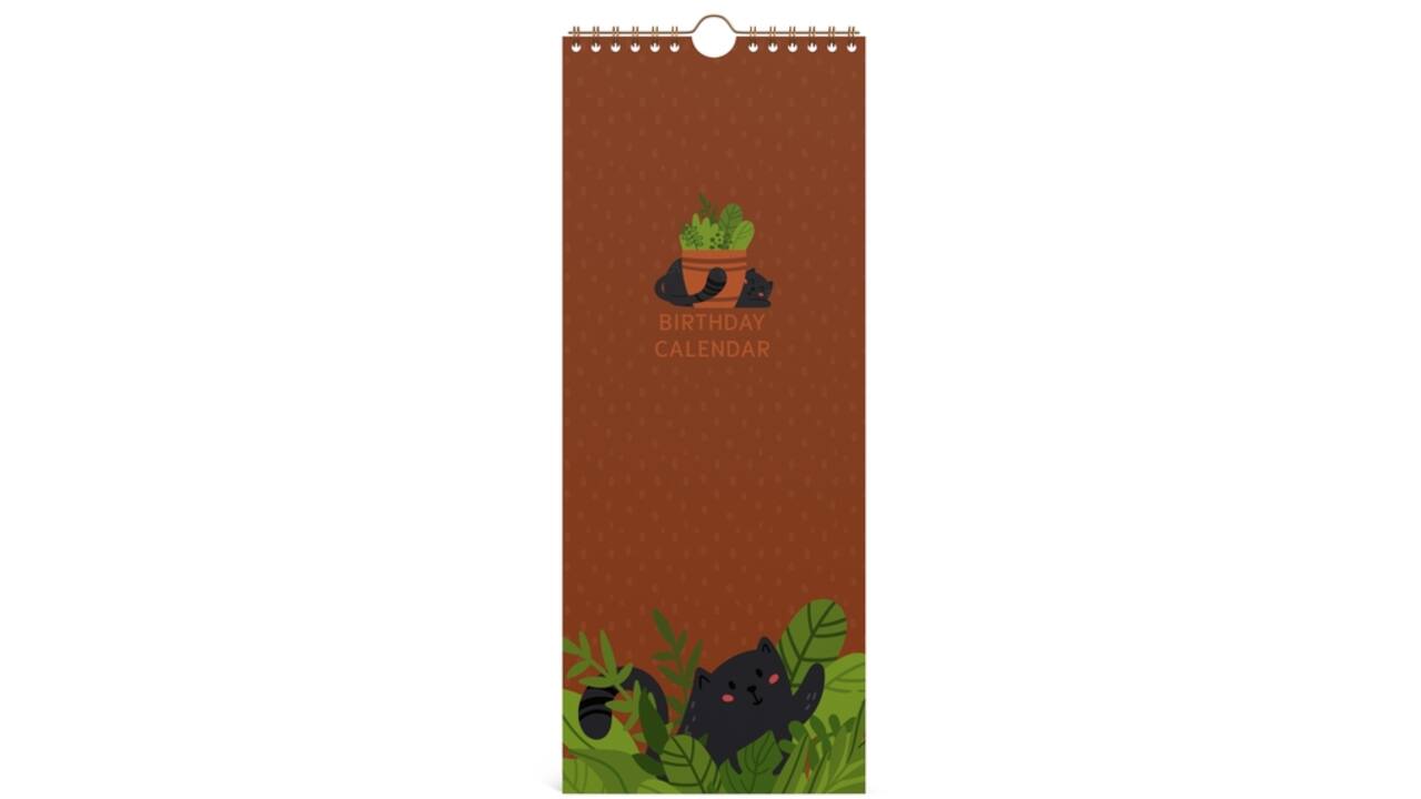 Verjaardagskalender Lannoo 130x325 Cats