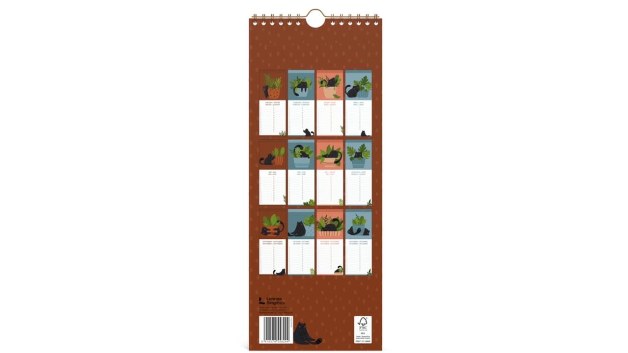 Verjaardagskalender Lannoo 130x325 Cats