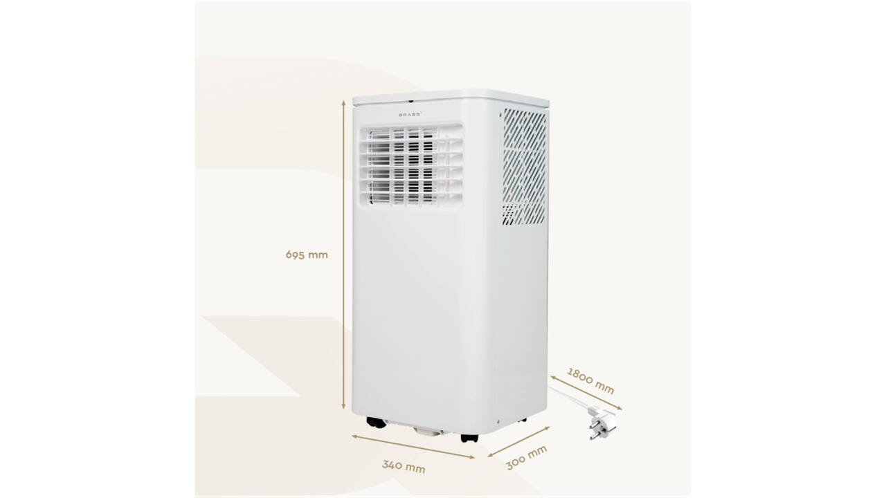 Airconditioning BRASQ MAC9000 9000 BTU wit