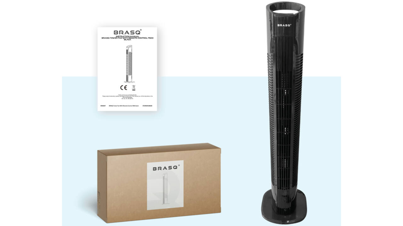 Torenventilator BRASQ F500 H79cm zwart
