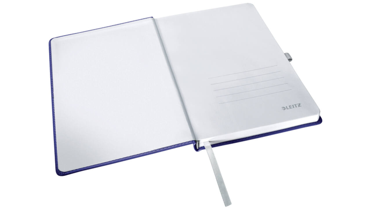 Notitieboek Leitz Style A5 lijn 160 pagina's 100gr blauw