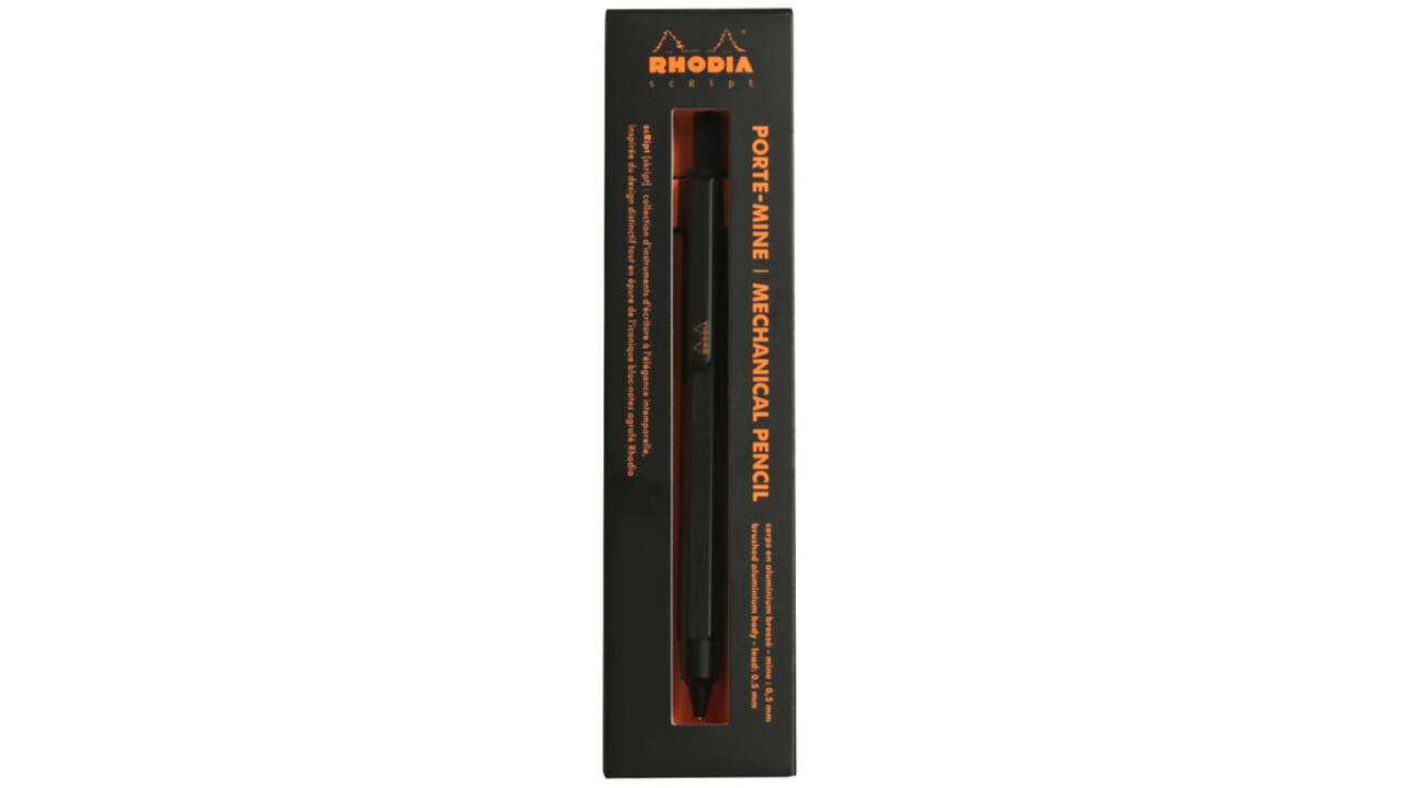 Vulpotlood Rhodia scRipt 0.5mm zwart