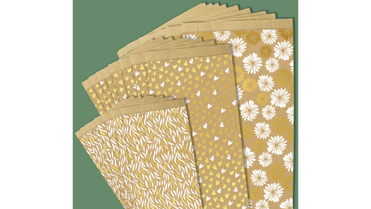 Cadeauzak Claierfontaine 16x30x5cm kraft harten 50 stuks