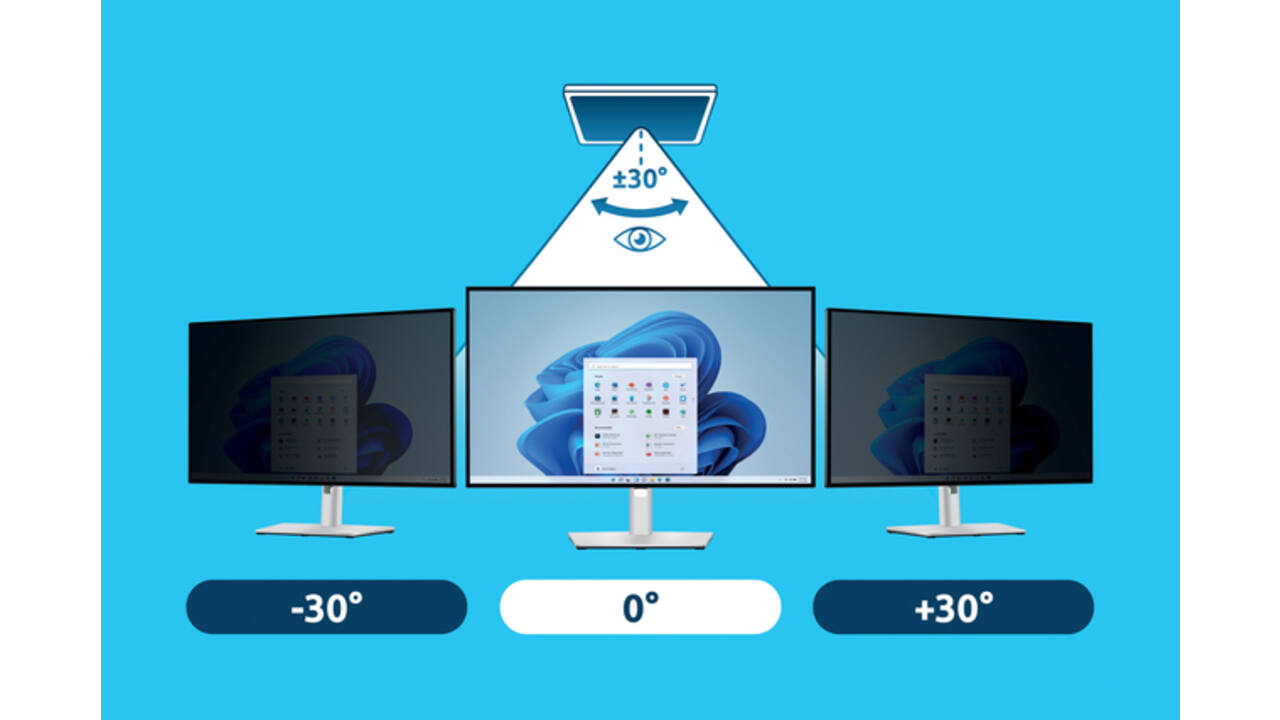 Monitor Privacyfilter 2-Weg 22 inch breed 16:9