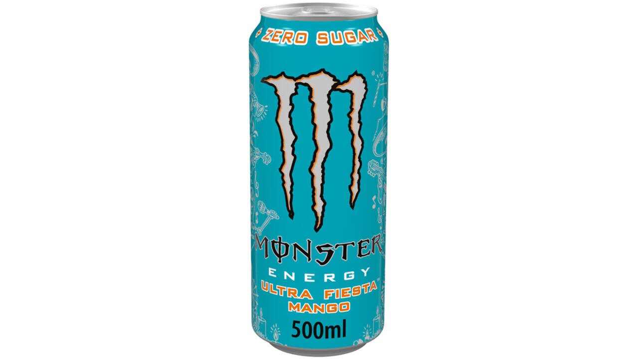 Energiedrank Monster ultra fiesta mango suikervrij blik 500ml
