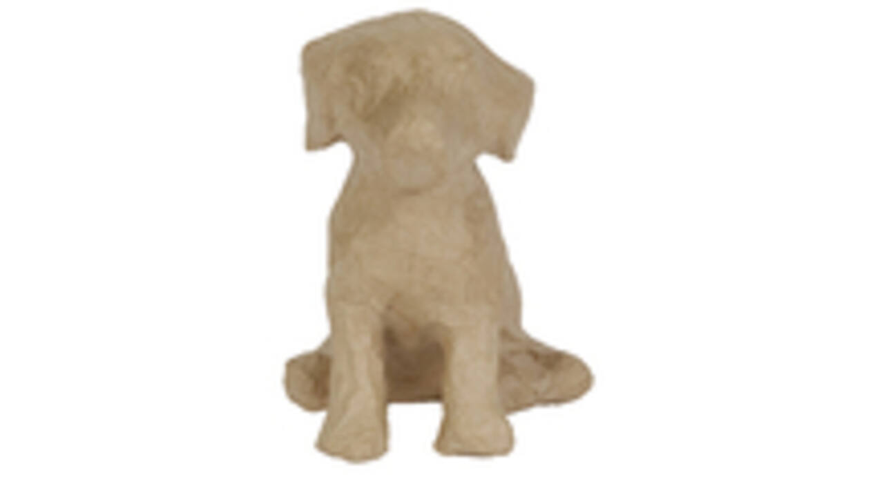 Figuur Décopatch hond 15x13x18cm
