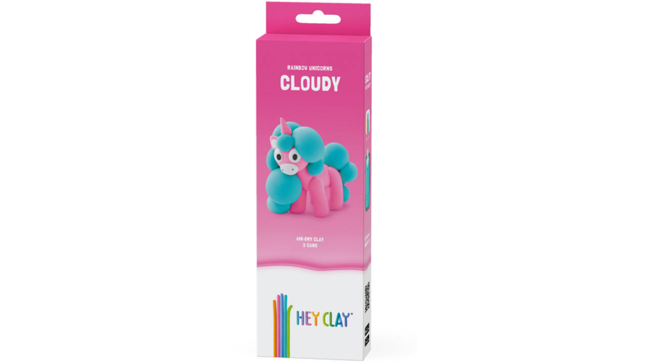 Klei Hey Clay eenhoorn set à 3 delen