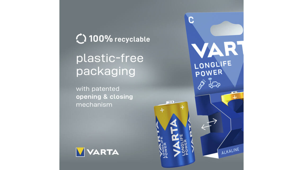 Batterij Varta Longlife Power 2x C