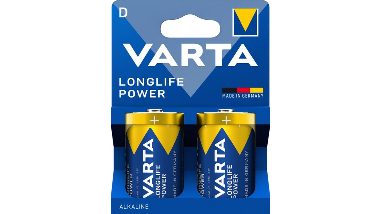 Batterij Varta Longlife Power 2x D