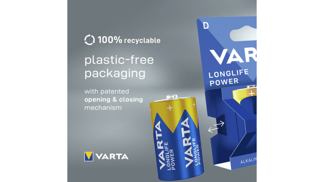 Batterij Varta Longlife Power 2x D