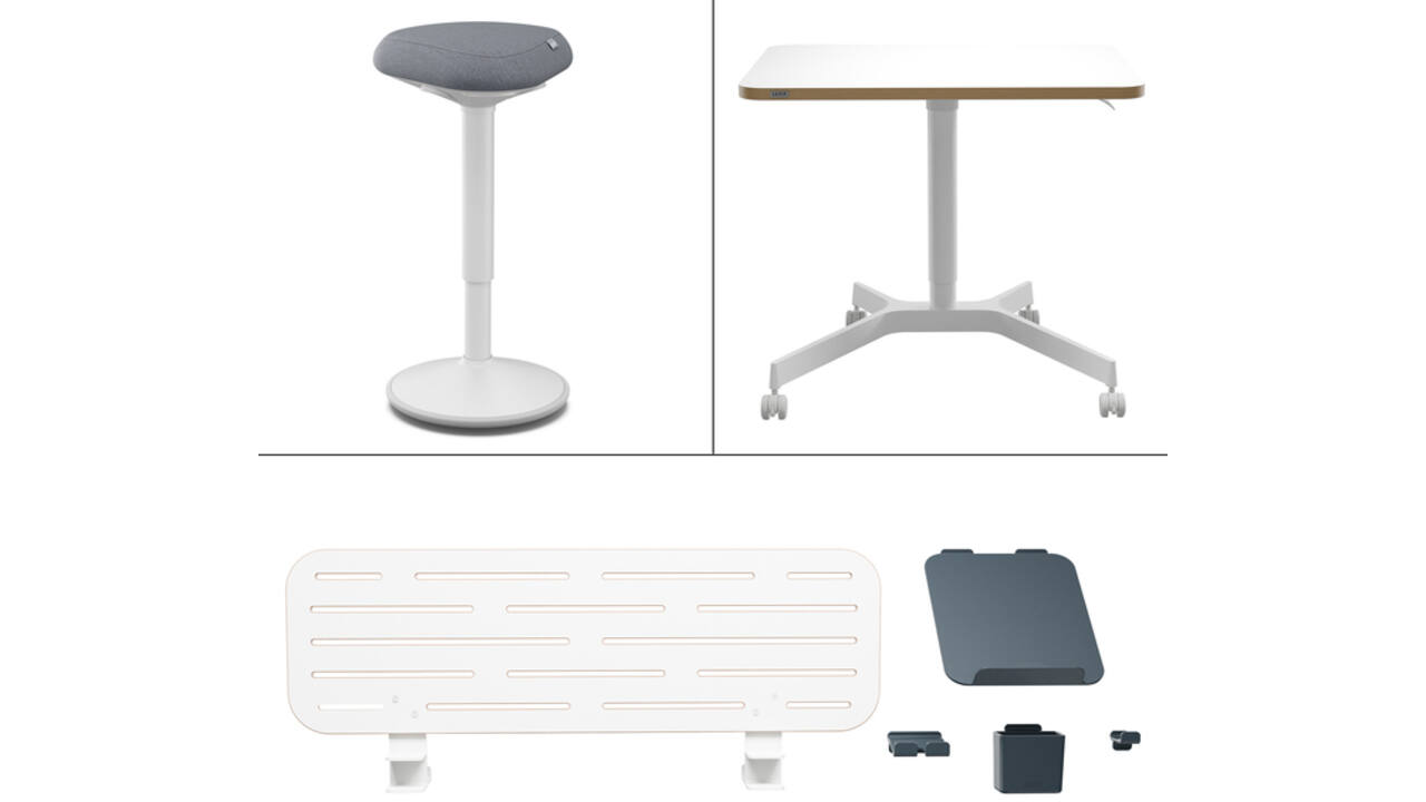 Ergo Mobiele thuiswerkplek set Leitz pakket 1