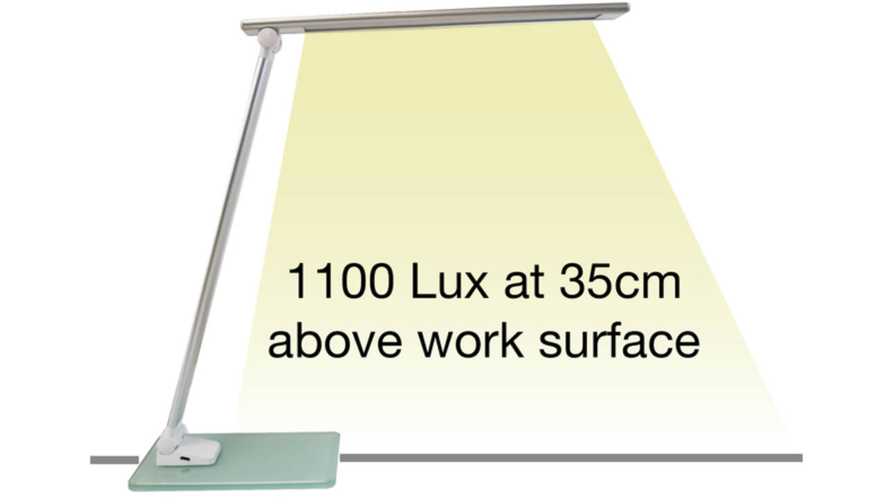 Bureaulamp Unilux Popy led wit
