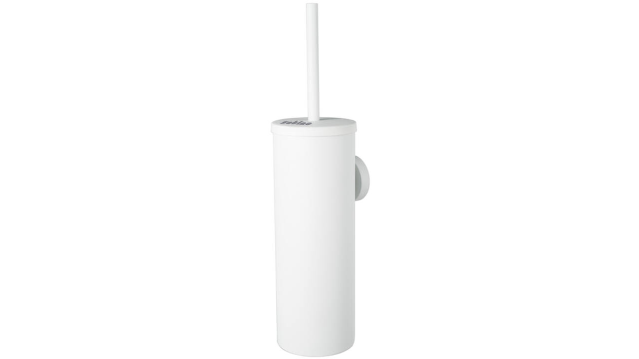 Toiletborstelset Satino metaal wit 332140