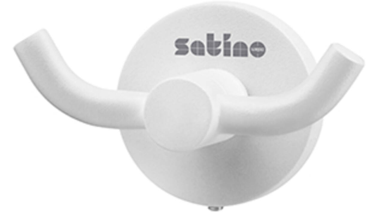 Kledinghaak Satino 2 haaks wit 332180