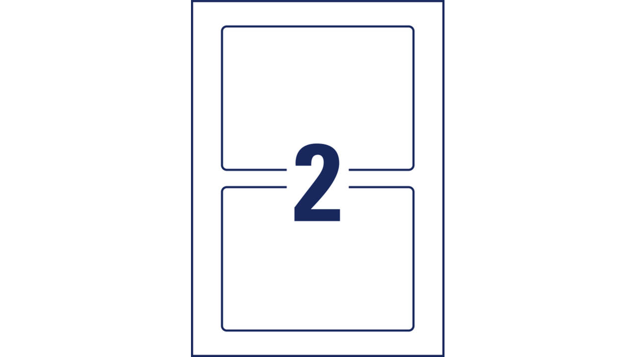 Positioneeretiket Avery Zweckform 8002 160x120mm bedrukt 10 etiketten