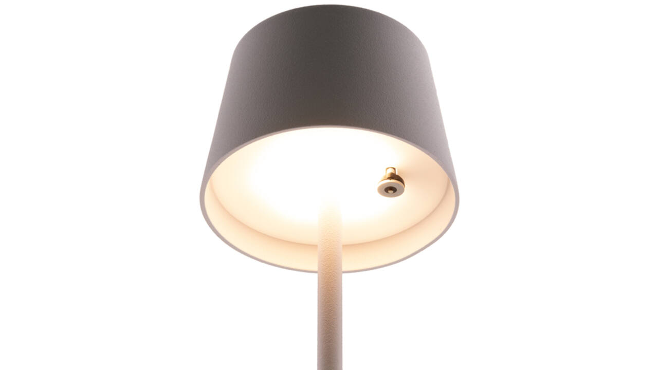 Tafellamp Securit MonteCarlo LED oplaadbaar dimbaar wit