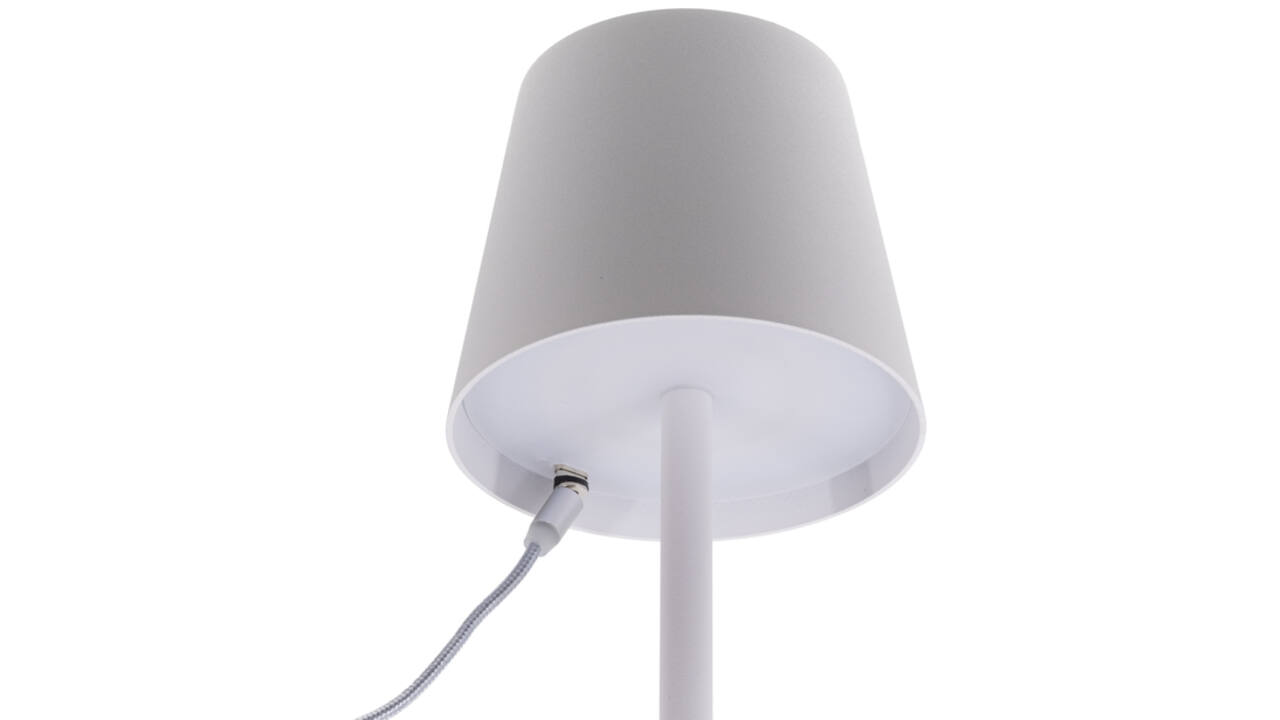 Tafellamp Securit Feline LED oplaadbaar dimbaar wit