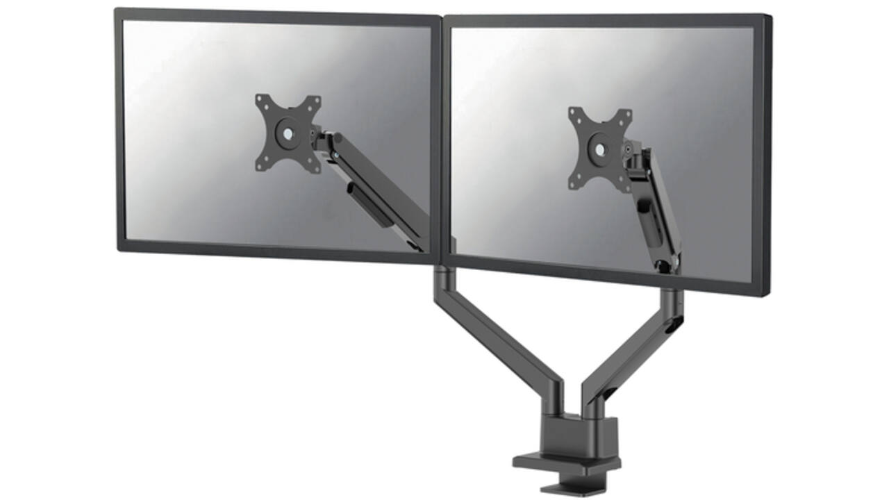 Monitorarm Neomounts NEXT Slim 2 schermen 32 inch zwart