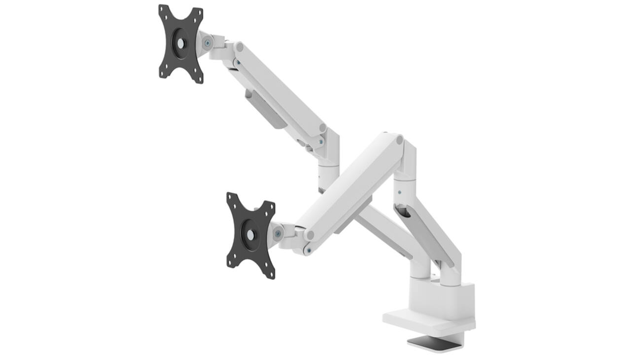 Monitorarm Neomounts NEXT Slim 2 schermen 32 inch wit