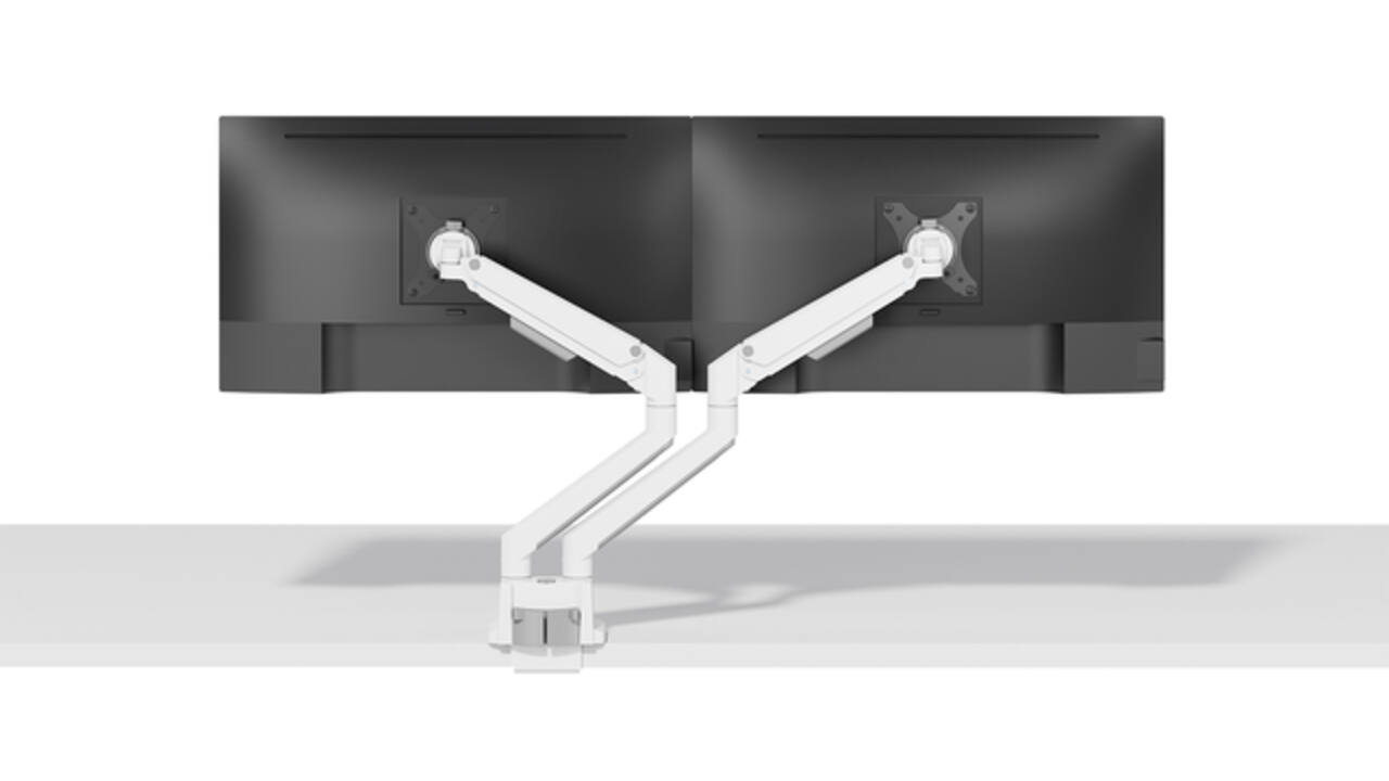 Monitorarm Neomounts NEXT Slim 2 schermen 32 inch wit