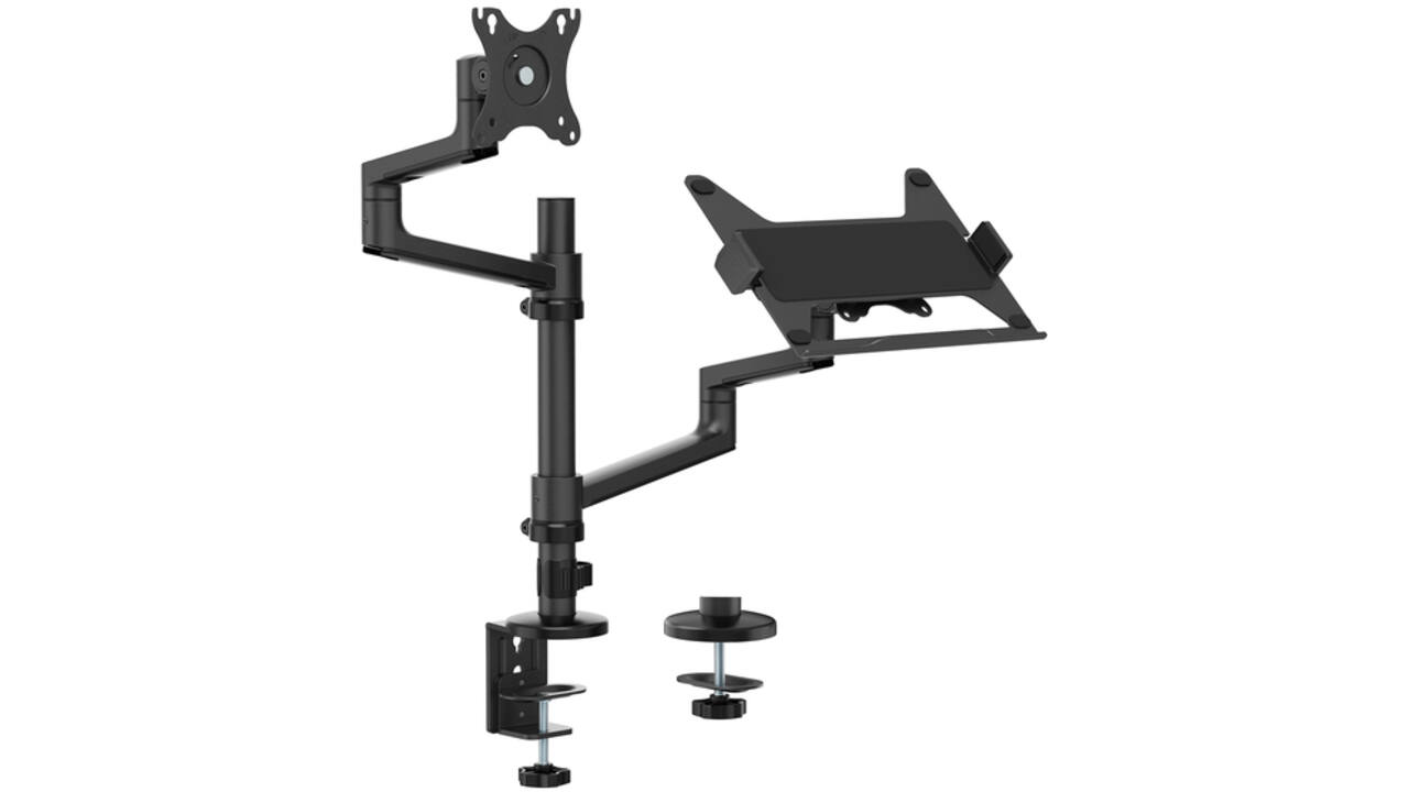 Monitorarm + laptophouder Neomounts NEXT DS20 17-27'' zwart
