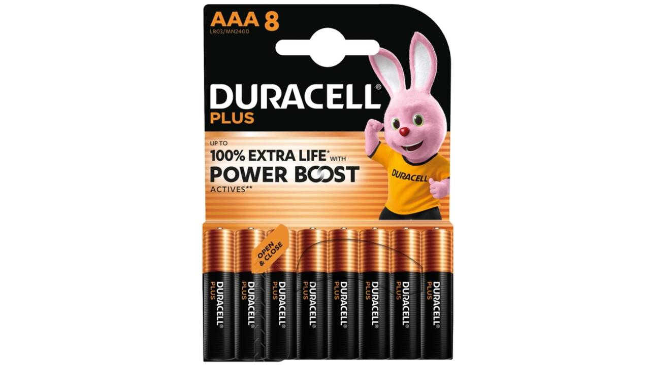 Batterij Duracell Plus Powerboost 8x AAA