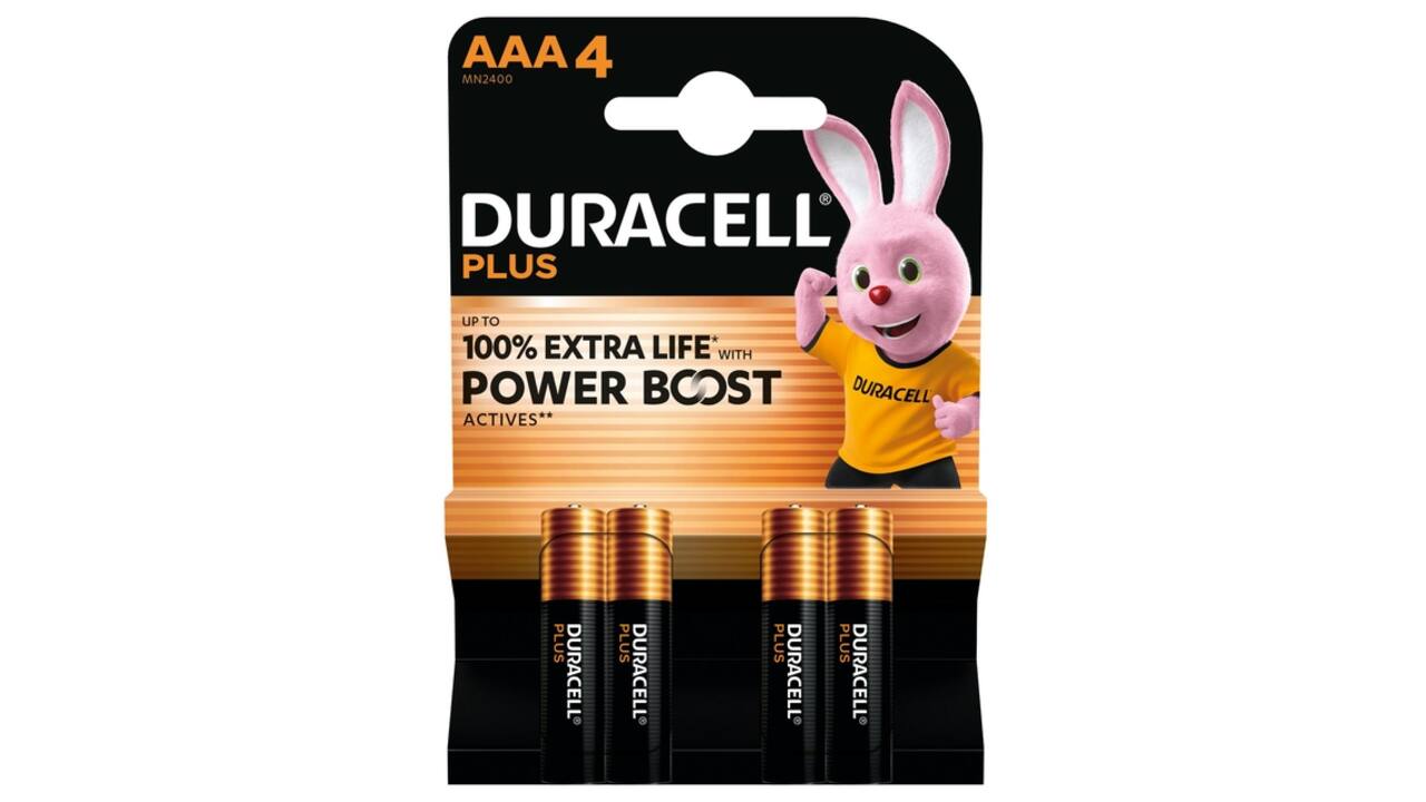 Batterij Duracell Plus Powerboost 4x AAA