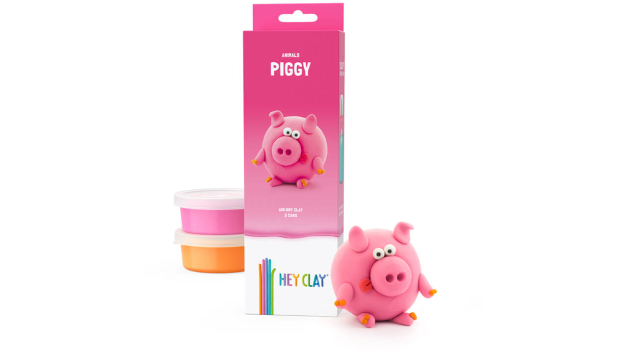Klei Hey Clay Piggy 3 potjes
