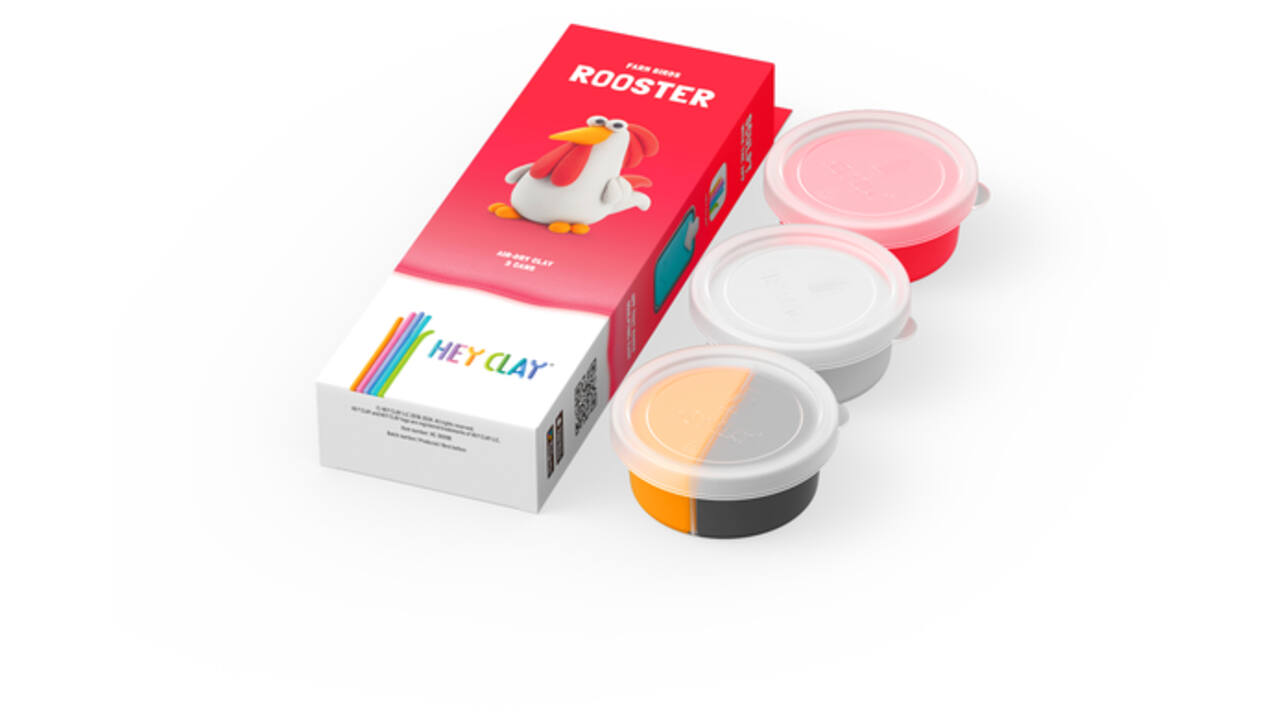 Klei Hey Clay Rooster 3 potjes