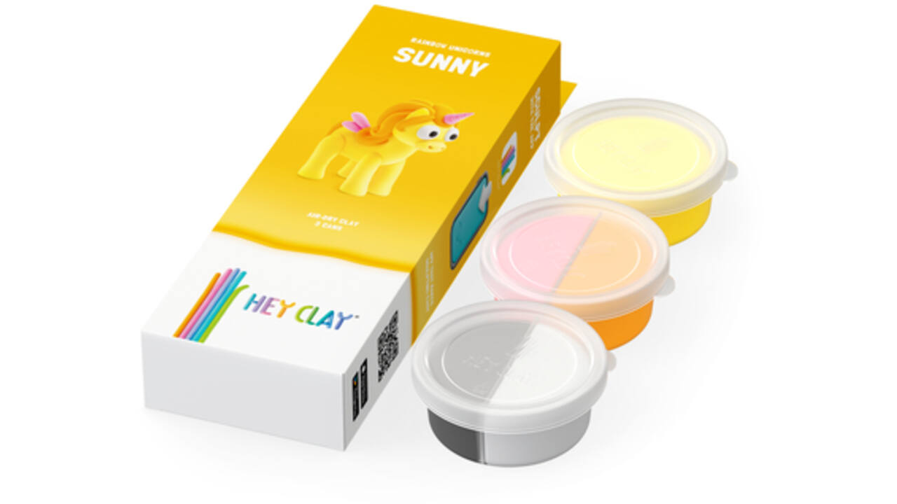 Klei Hey Clay Sunny 3 potjes