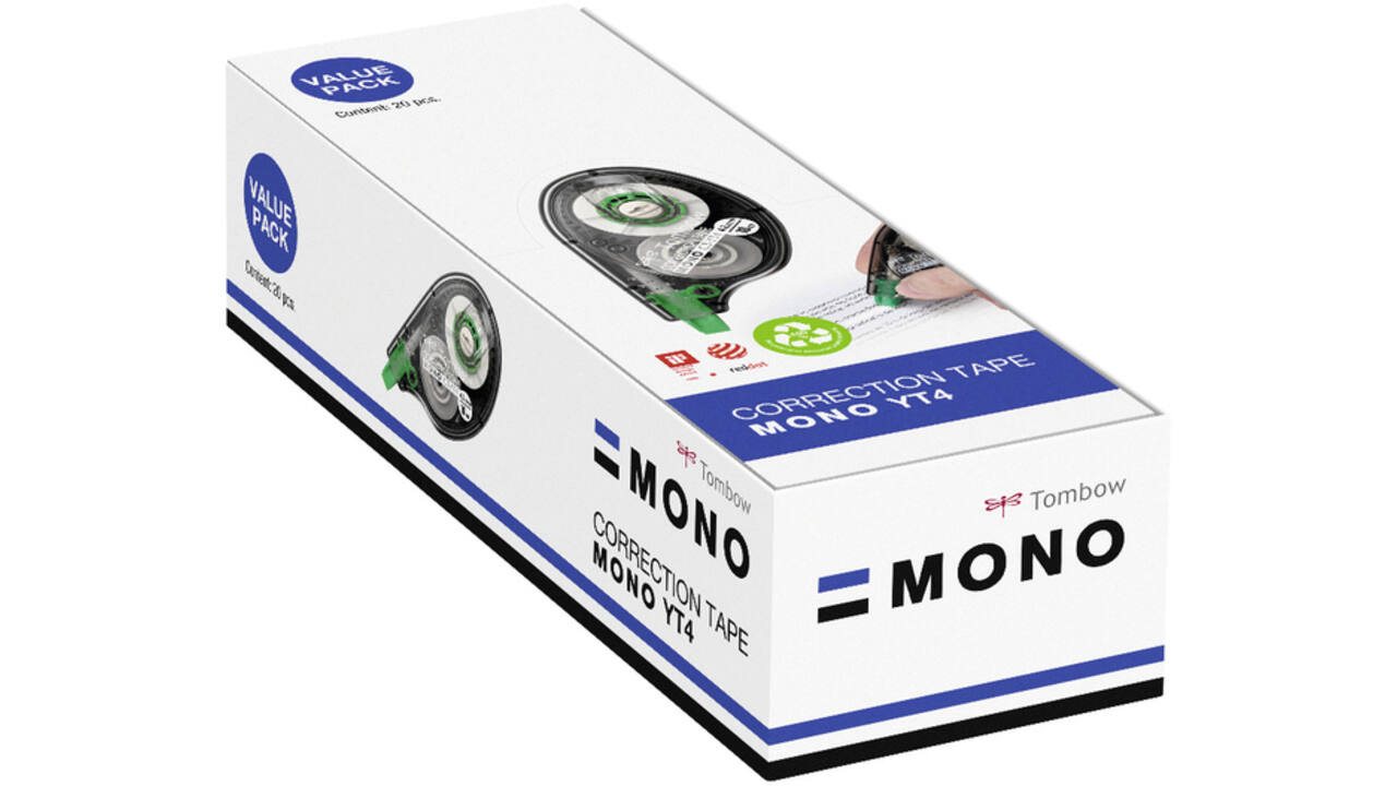 Correctietape Tombow MONO zijwaarts 4.2mmx10m 20 stuks