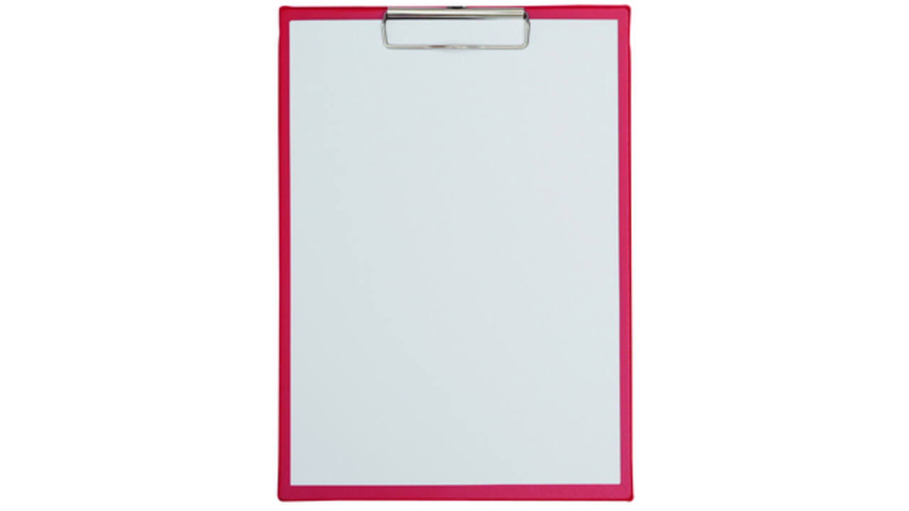 Klembord MAUL A4 staand PVC rood