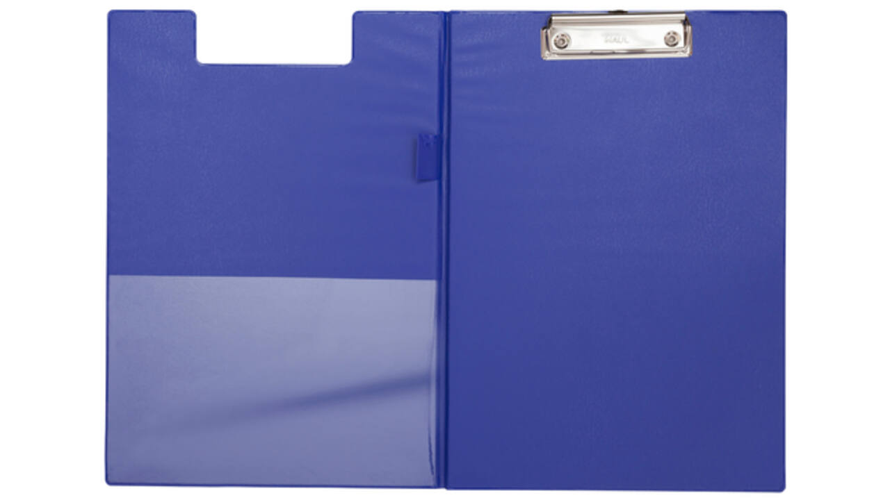 Klembordmap MAUL A4 staand PVC met penlus blauw