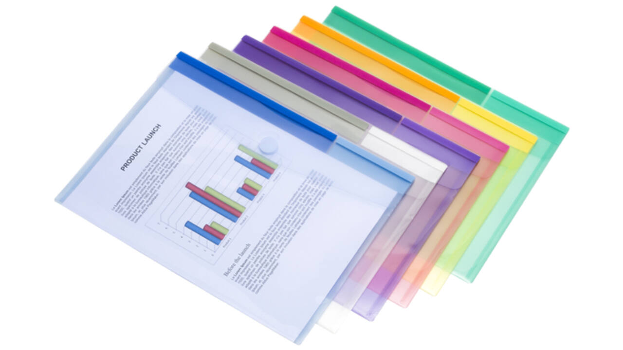 Enveloptas Djois Color Collection A4 horizontaal assorti