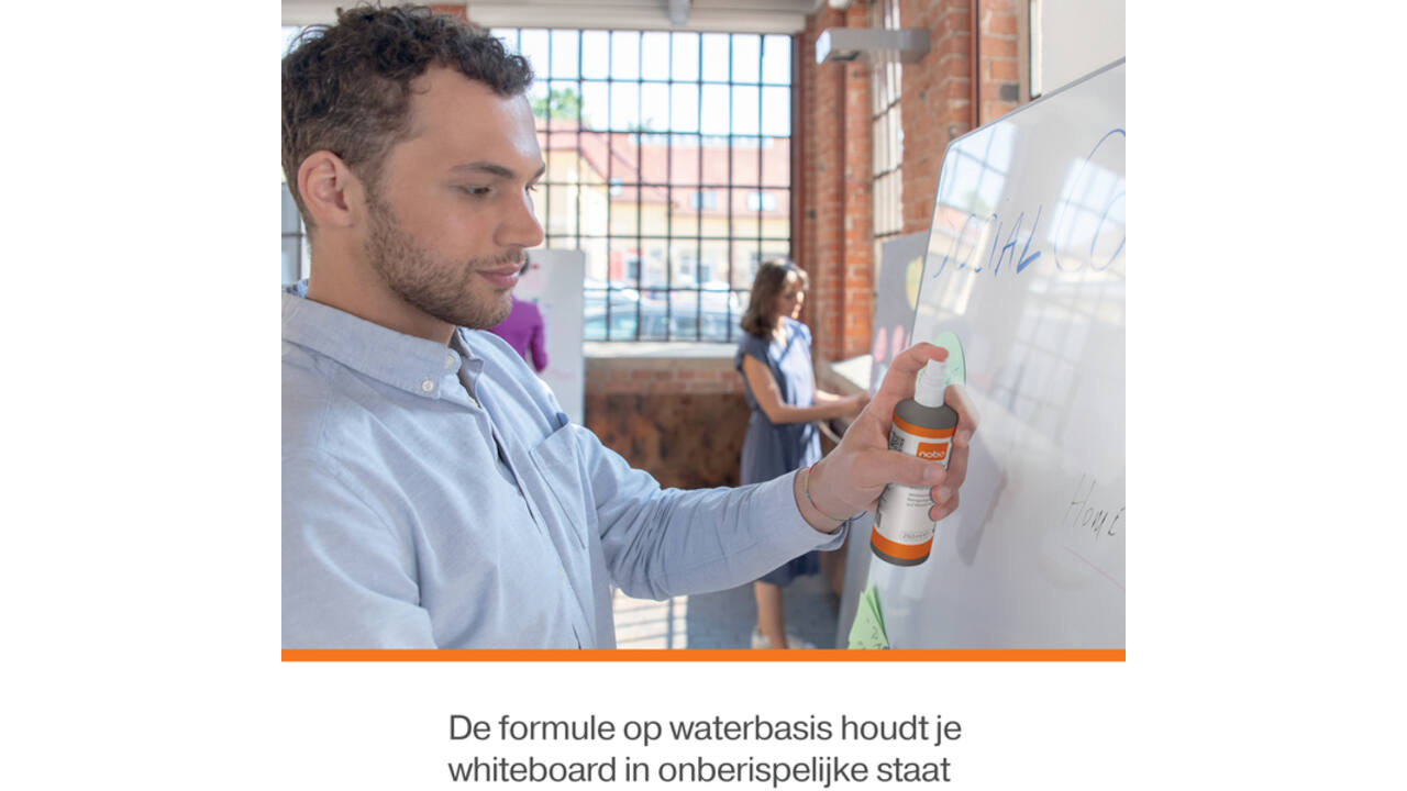 Whiteboardreinigingsspray Nobo waterbasis 250ml