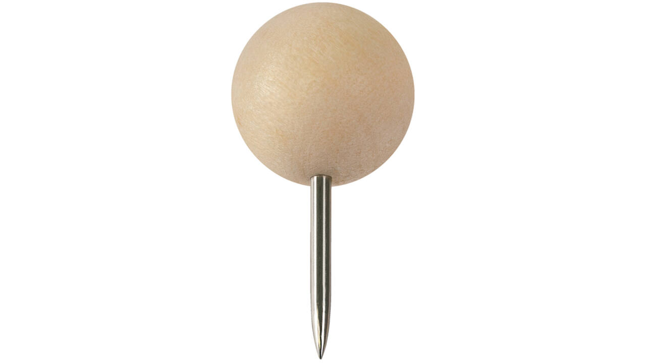 Punaises Nobo hout voor memobord 40 stuks
