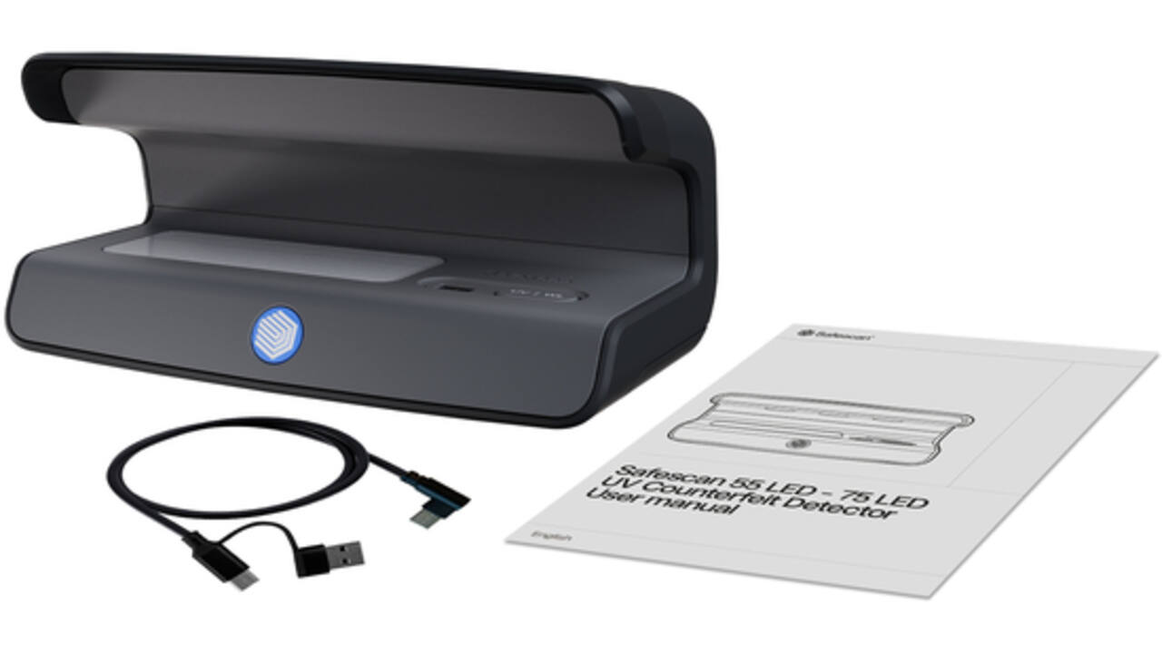 Valsgeld detector Safescan 75 UV LED zwart