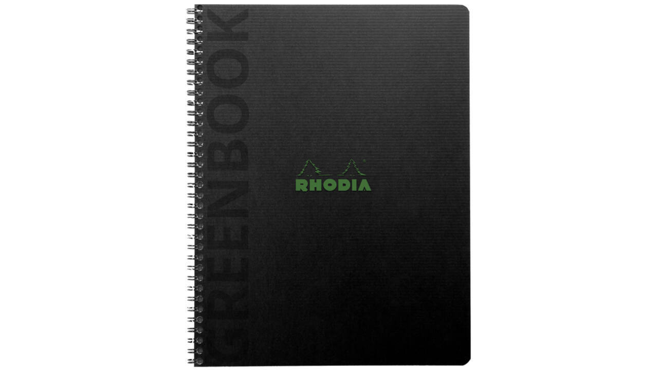 Notitieboek Rhodia Greenbook recycled A5+ lijn 160 pagina's 90gr sc