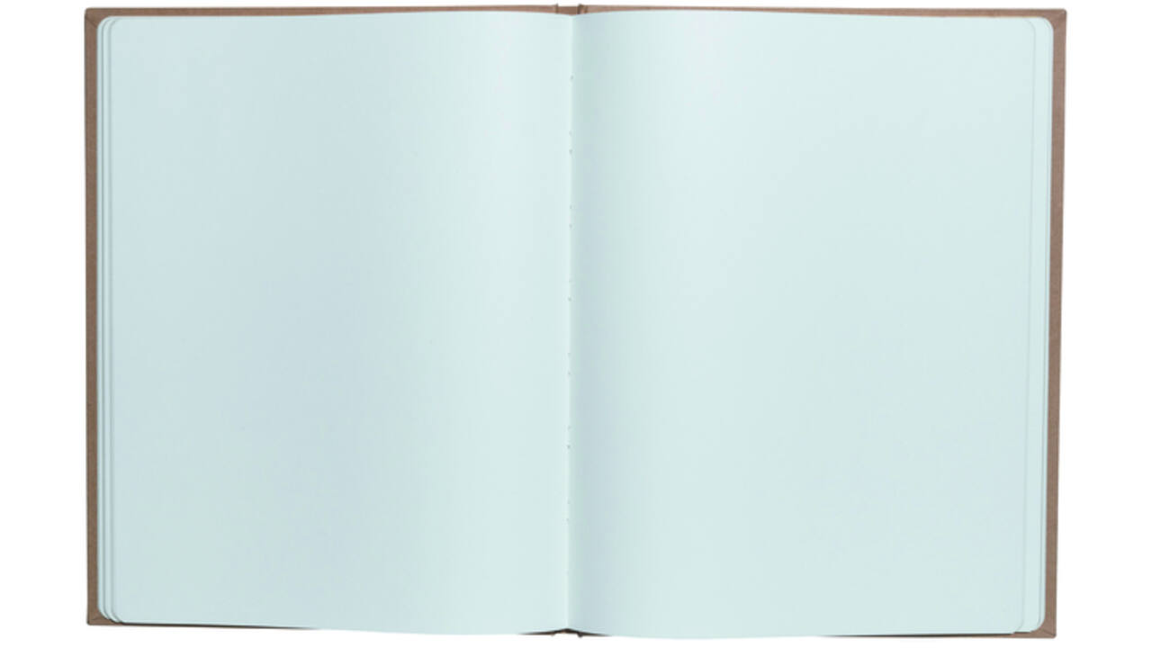 Gastenboek Exacompta Graphik 270x220mm blanco kraft
