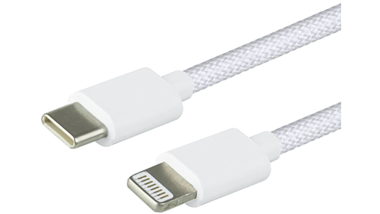 Kabel Green Mouse USB-C to Lightning data Woven - 1m