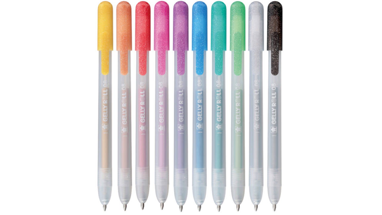 Gelschrijver Sakura Gelly Roll Metallic 08 klikfunctie set à 10 kleuren