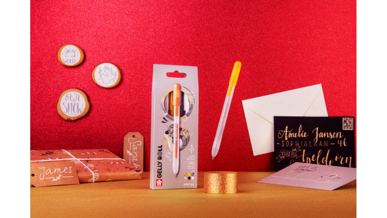 Gelschrijver Sakura Gelly Roll Special 08 klikfunctie set à 3 kleuren zilver