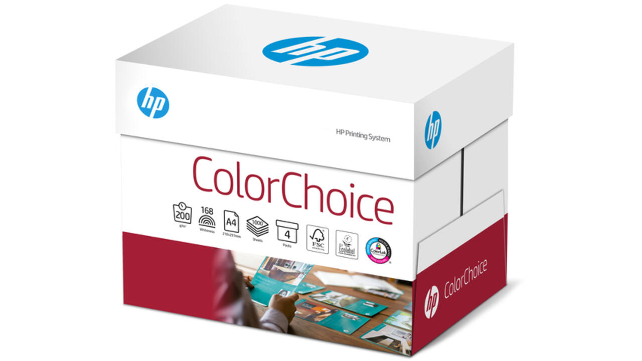 Kleurenlaserpapier HP Color Choice A4 200gr wit 250vel