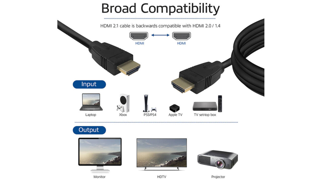 Kabel ACT HDMI 8K UHS v2.1 HDMI-A male - HDMI-A male 3 meter