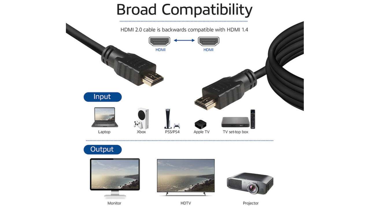 Kabel ACT HS v2.0 HDMI-A male - HDMI-A male (AWG30) 1 meter
