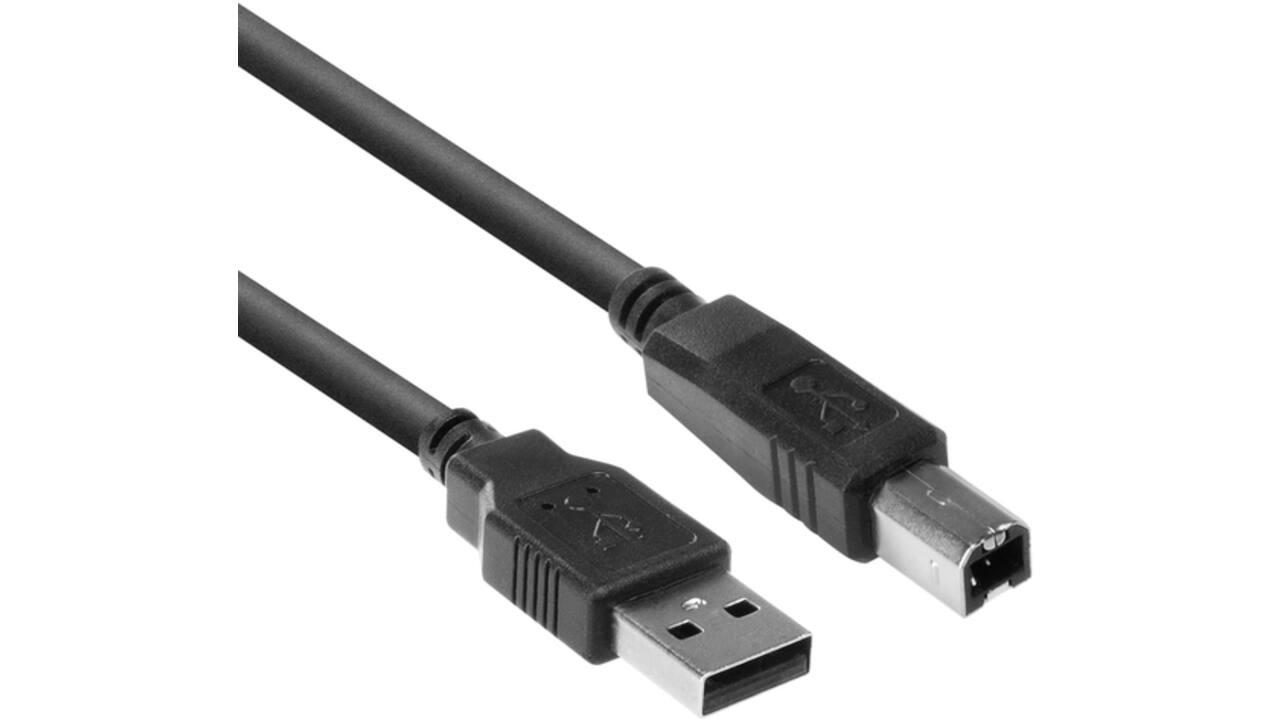 Kabel ACT USB 2.0 A male - USB B male 1 meter