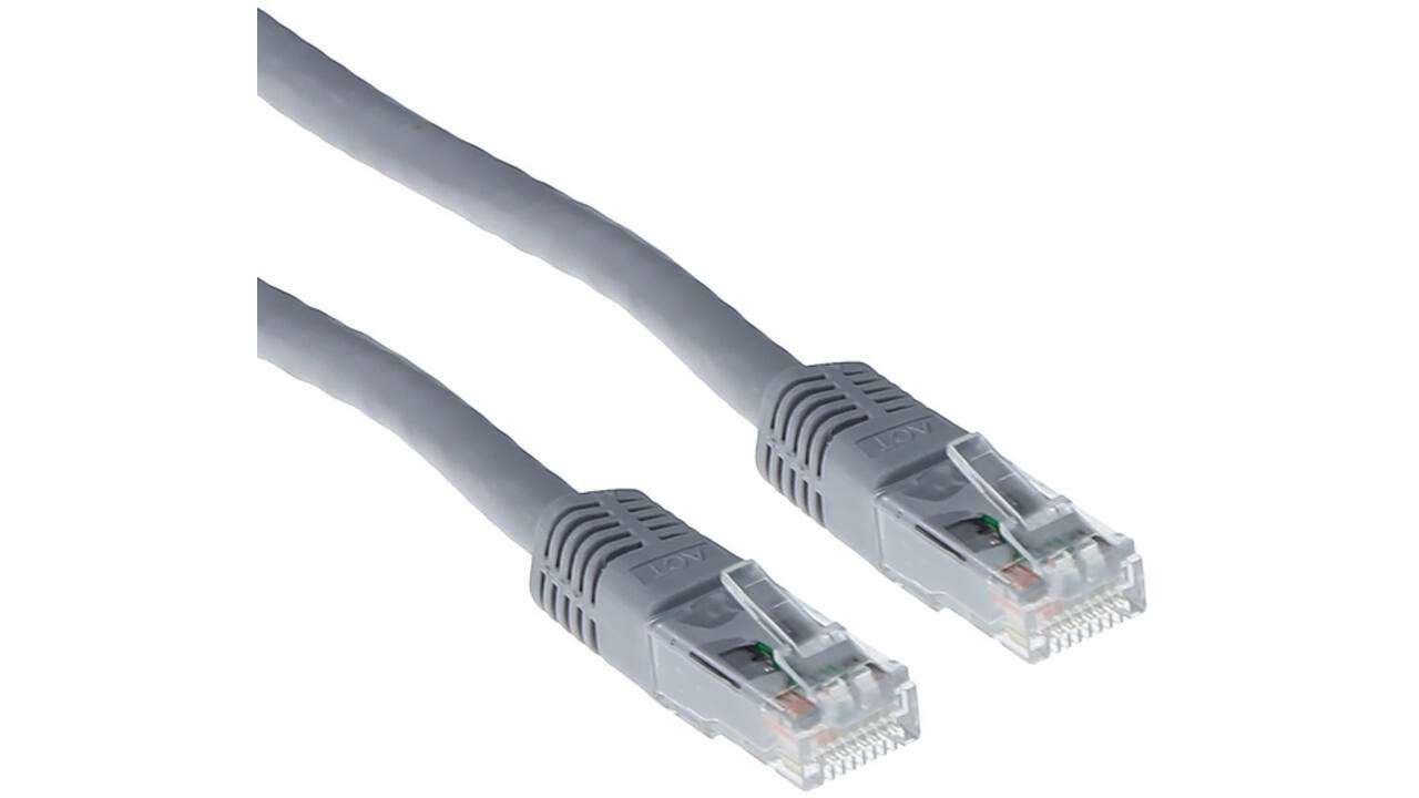 Kabel ACT U/UTP CAT6 patchkabel RJ45 Grijs 7 meter